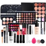 Coffret maquillage mknzome 24 pcs kit professionnel avec trousse multicolore