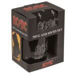 Coffret mug et paire de chaussettes - acdc back in black