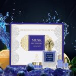 Coffret musk blueberry ? eau de parfum 50ml musc 5ml huiles parfume 12ml et vaseline de 18gr ? ayat ...