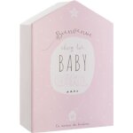 Coffret de naissance avec boite  souvenirs + cadre photo - rose rose