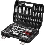 Coffret � outils teeno 108 pi�ces douilles 1 / 4 1 / 2 cr - v avec cl� � cliquet