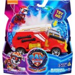 Coffret la super pat patrouille film marcus + camion pompier luxe son et lumire - set figurine et vhicule ...