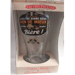 Coffret prestige verre a biere 24 cm et son sous bock apres une bonne biere rien de mieux quune autre ...