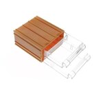 Coffret de rangement - forte tools - k - 31 - 2 tiroirs - plastique - transparent
