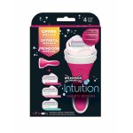 Rasoir - wilkinson - intuition - 4 lames - 3 recharges - hypoallergénique Rasoir - wilkinson - intuition - 4 lames - 3 recharges - hypoallergénique
