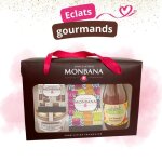 Coffret sucr sal biscuits & nougats monbana terrine aux cpes et jus de fruits ardchois slection ...
