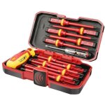 Coffret tournevis 13 pi�ces isol�s 1000v cr - v magn�tique phillips / torx �lectricien professionnel