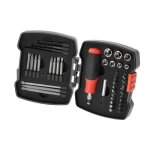 Coffret tournevis  cliquet - black + decker - a7175 - xj - 43 pices - embouts douilles