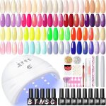 Coffret de vernis � ongles uv 25 pi�ces vernis � ongles semi - permanents complet avec lampe uv avec ...