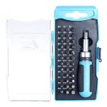 Coffret de vissage - agt - 38 pices - tournevis  cliquet - embouts universels - adaptateur 1 / 4