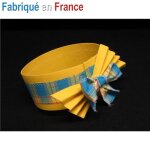 Coiffe antillaise - accessoire de d�guisement - feutre et madras - jaune
