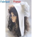 Coiffe pour dguisement de paysanne mdivale lavandire - accessoire de dguisement - blanche