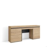 Coiffeuse 177x35x75 cm avec tiroir commode buffet chne rf3478