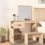 Coiffeuse 95x50x134 cm - bois de pin massif(60447) zlh Coiffeuse 95x50x134 cm - bois de pin massif(60447) zlh