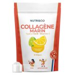 Collag�ne marin types 1 2 & 3 + vit c - peau & articulations souples - poudre saveur citron - 180g made ...
