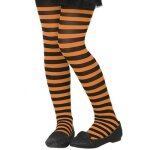 Collants rayés orange - halloween - fille multicolor Collants rayés orange - halloween - fille multicolor
