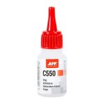 Colle liquide - super glue - cyanoacrylate - forte - caoutchouc et plastique - app c550