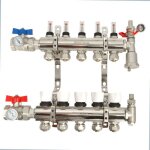 Collecteur plancher chauffant hydraulique nourrice comsi - 5 sorties