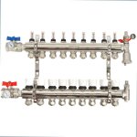 Collecteur plancher chauffant hydraulique nourrice comsi - 9 sorties