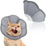 Collerette pour chat - aqsacokiya - collier de rcupration rglable - anti - lchage - respirant - confortabl ...