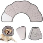 Collerette chien anti lechage rglable confortable collerette chien anti grattage avec bande de fixation ...