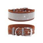 Collier pour animaux de compagnie colliers pour chiens en strass avec collier r�glable r�fl�chissantl ...
