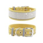 Collier pour animaux de compagnie colliers pour chiens en strass avec collier r�glable r�fl�chissantm ...