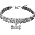 Collier pour animaux de compagnie paillettes cristal élastique strass collier de chat pour petits chiens ... Collier pour animaux de compagnie paillettes cristal élastique strass collier de chat pour petits chiens ...