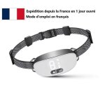 Collier anti aboiement blanc dressage - celuvi - led 3 modes etanche intelligent simplicit et efficacit ...