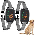 Collier anti aboiement chien 4 modes sonvibrationchoc electrique rglable 8 niveaux de sensibilit noir ...