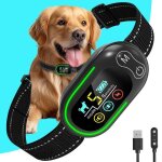 Collier anti aboiement chien rechargeable - d�tection automatique - 4 modes & 5 sensibilit� avec ip67 ...