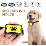 Collier anti - aboiement pour chien rechargeable modes vibration et son 7 niveaux sensibilit� - jaune ...