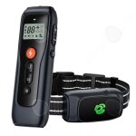 Collier anti aboiement chien avec t�l�commande r�glable ipx7 �tanche chargement magn�tique usb dispositif ...