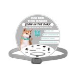 Collier anti puces pour chien rglable lumineux rsistant  leau collier chien anti puces et tiques 8 ...
