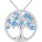 Collier arbre de vie en argent sterling 925collier arbre de vie en zirconium vertavec bote cadeaucollier ...