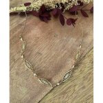 Collier - bijouxia - maillons cisel�s - plaqu� or 18 carats - longueur 45 cm - neuf avec pochette