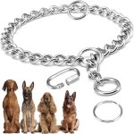 Collier � cha�ne pour chien collier � cha�ne de 65 cm collier en acier r�glable collier m�tallique avec ...