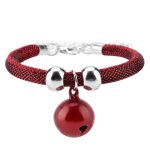 Collier pour chats - non spcifi - rouge - pu - rglable - avec clochette