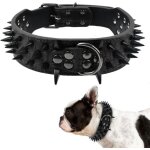 Colliers pour chiens colliers clouts colliers en cuir avec clous colliers pour chiens avec boucles de ...
