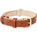 Collier pour chien en cuir collier de chien ajustable coussin moelleux moyens ou grands chiens nouveau ...