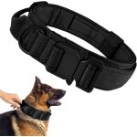 Collier pour chien militaire avec poignée réglable en nylon et boucle en métal robuste collier pour chien ... Collier pour chien militaire avec poignée réglable en nylon et boucle en métal robuste collier pour chien ...