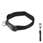 Collier pour chien r�glable - noir - 45 � 65 cm x largeur