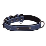 Collier pour chien - rnemitery - personnalis� - cuir v�ritable - plaque grav�e - durable