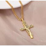 Collier croix arbre de vie bijoux religieux collier croix chrtienne bijoux croix collier homme collier ...