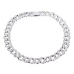Collier cubain pour hommes bijoux en diamant de 16 pouces cha�ne � maillons hip hop miami argent - salalis ...