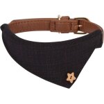 Collier en cuir pour animaux de compagnie chle triangulaire  carreaux style cravate pour chiens chats ...