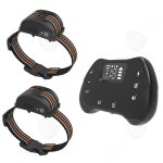 Collier de dressage pour chien 1600 pieds ipx7 anti - fugue �lectronique invisible pour chiens avec 2 ...