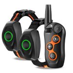 Collier de dressage pour chien - collier electrique pour chien rechargeable - porte 600 m - son vibration ...