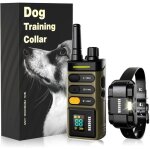 Collier dressage chien Étanche 1500m 4 modes télécommande chiens choc réglable lumière led Collier dressage chien Étanche 1500m 4 modes télécommande chiens choc réglable lumière led