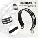Collier �chappement moto universel support silencieux et tuyau fixation robuste